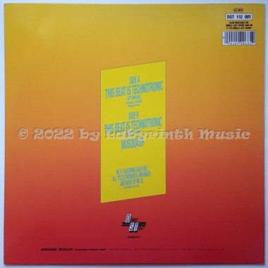MC B Feat. Daisy Dee - This Beat Is Technotronic • 12" Vinyl Maxi - Labyrinth Music