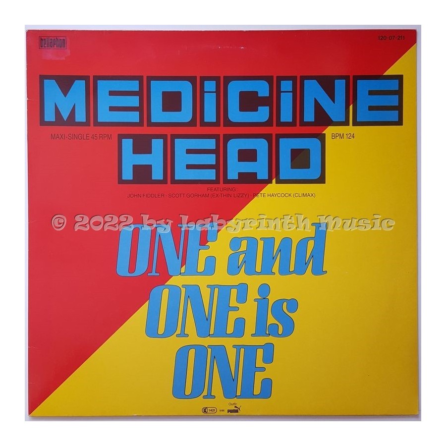 Medicine Head - One And One Is One • 12" Vinyl Maxi • EX - Labyrinth Music