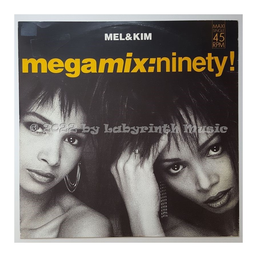 Mel & Kim - Megamix - Ninety! • 12" Vinyl Maxi • EX - Labyrinth Music