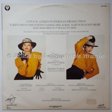 Mel & Kim - Respectable • Special Remix • 12" Vinyl Maxi - Labyrinth Music