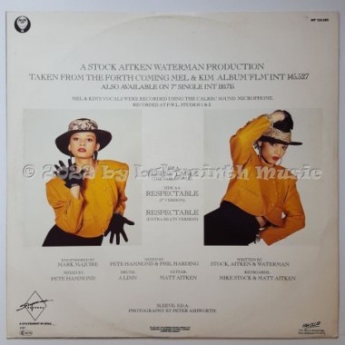 Mel & Kim - Respectable • Special Remix • 12" Vinyl Maxi - Labyrinth Music