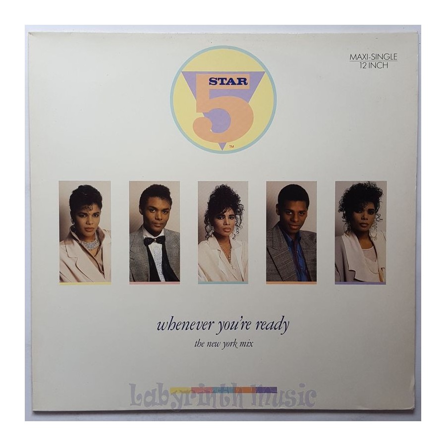 5 Star - Whenever You're Ready • The New York Mix • 12" Vinyl Maxi • NM - Labyrinth Music