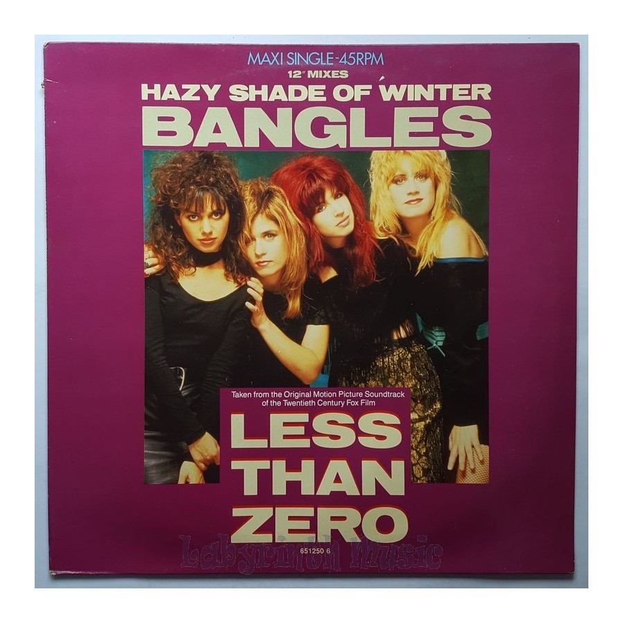 Bangles - Hazy Shade Of Winter • 12" Vinyl Maxi • EX - Labyrinth Music