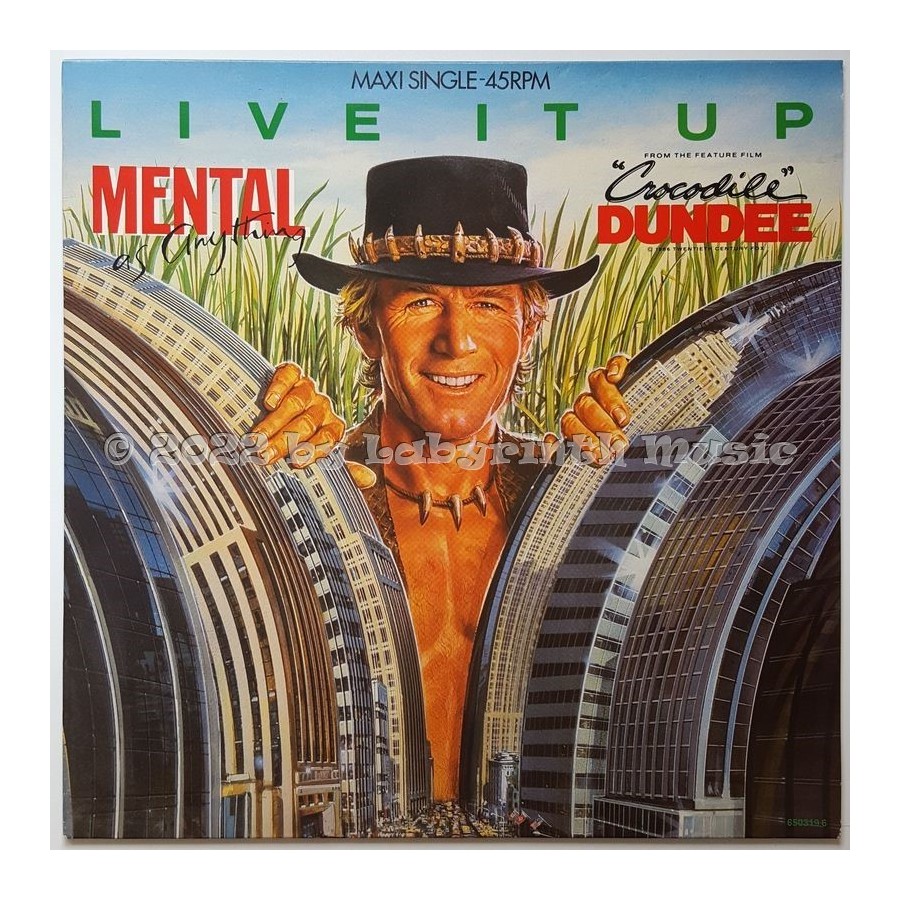 Mental As Anything - Live It Up • 12" Vinyl Maxi • NM - Labyrinth Music