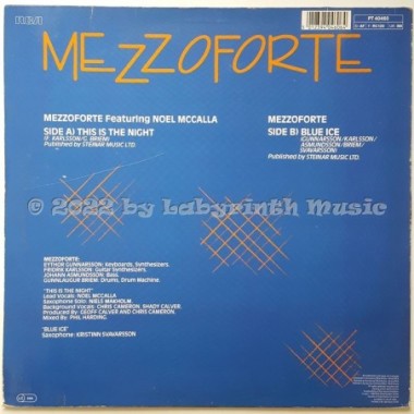 Mezzoforte Feat. Noel McCalla - This Is The Night • 12" Vinyl Maxi - Labyrinth Music