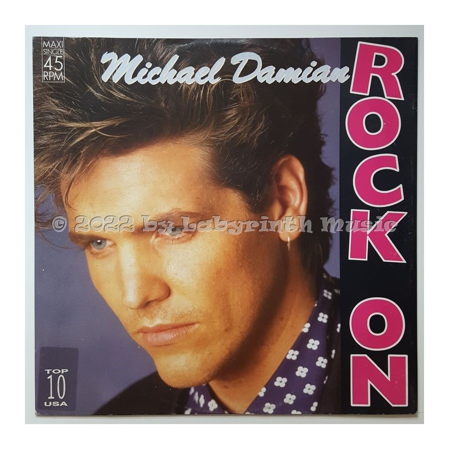 Michael Damian - Rock On • 12" Vinyl Maxi • EX - Labyrinth Music