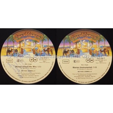 Michael Sembello - Maniac • 12" Vinyl Maxi - Labyrinth Music