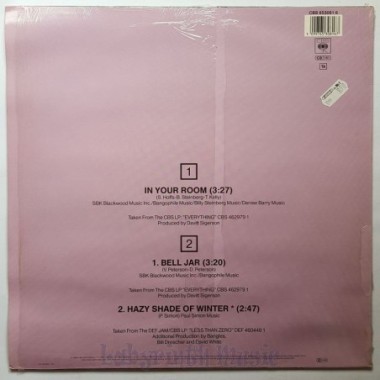 Bangles - In Your Room • 12" Vinyl Maxi • EX - Labyrinth Music