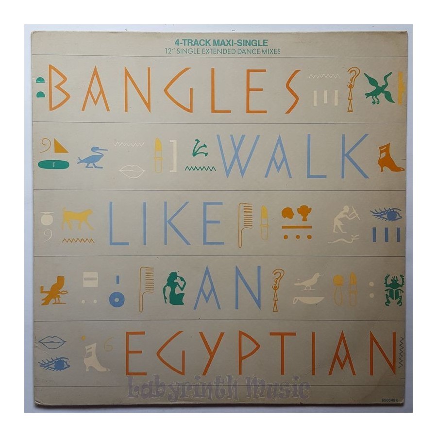 Bangles - Walk Like An Egyptian • 12" Vinyl Maxi • EX - Labyrinth Music