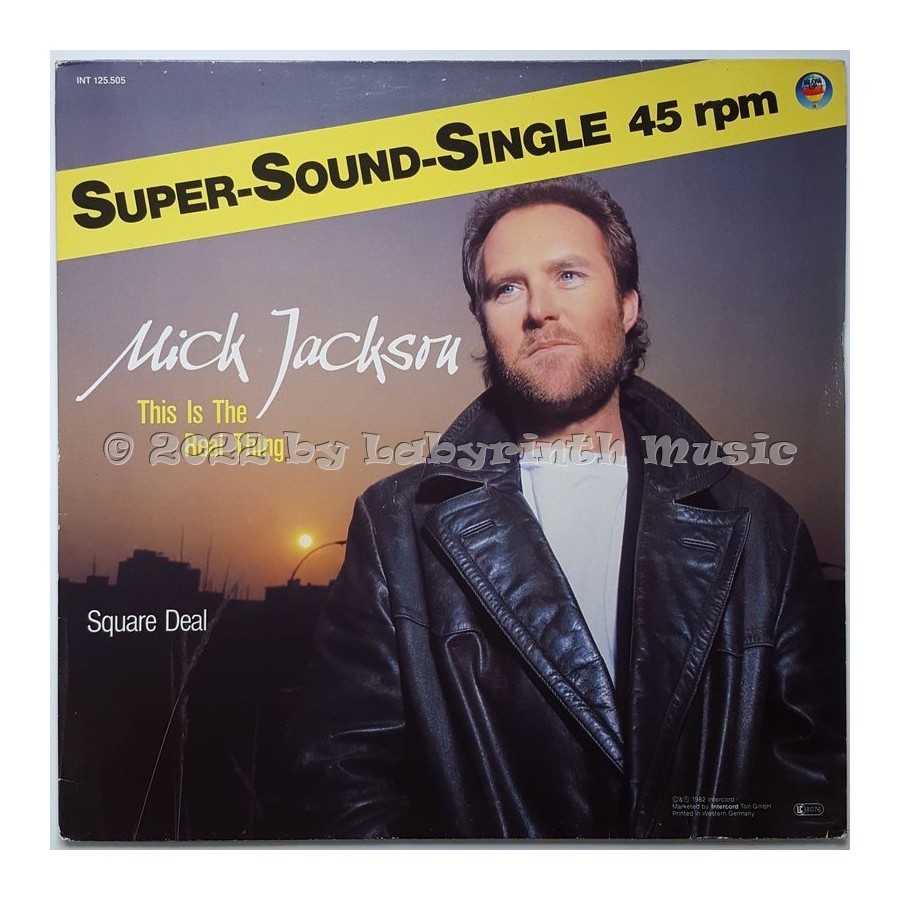 Mick Jackson - This Is The Real Thing • 12" Vinyl Maxi • MINT - Labyrinth Music