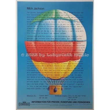 Mick Jackson - This Is The Real Thing • 12" Vinyl Maxi • MINT - Labyrinth Music