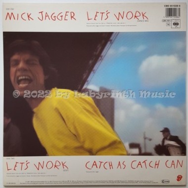 Mick Jagger - Let's Work • 12" Vinyl Maxi • MINT - Labyrinth Music