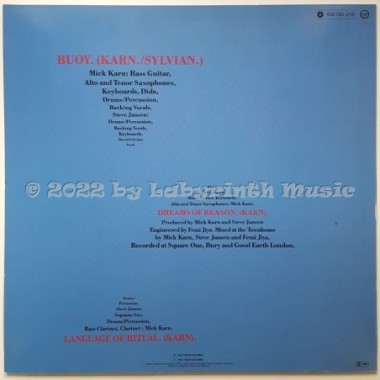 Mick Karn Feat. David Sylvian - Buoy • 12" Vinyl Maxi • NM - Labyrinth Music