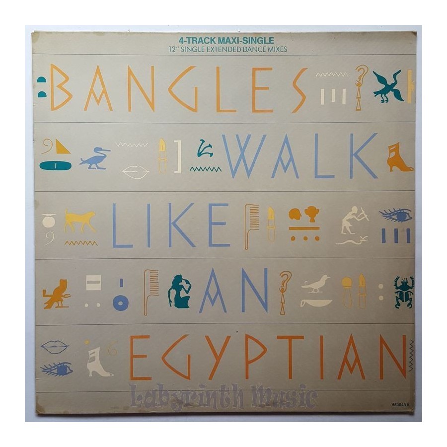 Bangles - Walk Like An Egyptian • 12" Vinyl Maxi • EX - Labyrinth Music