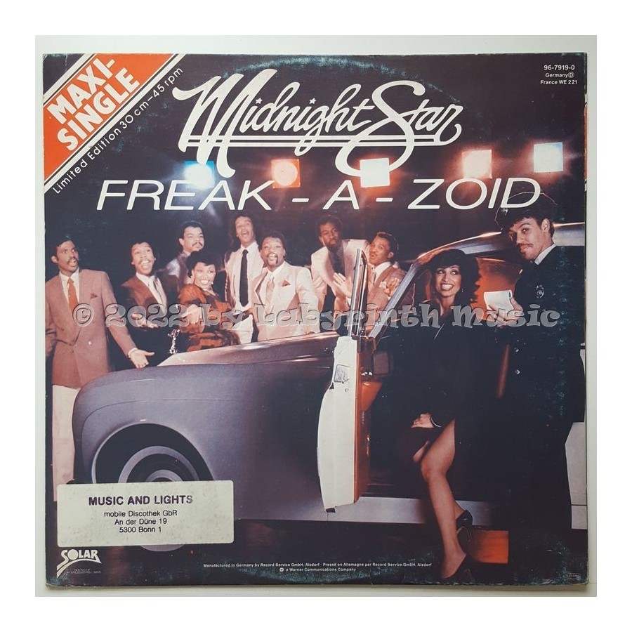 Midnight Star - Freak-A-Zoid • 12" Vinyl Maxi • EX - Labyrinth Music