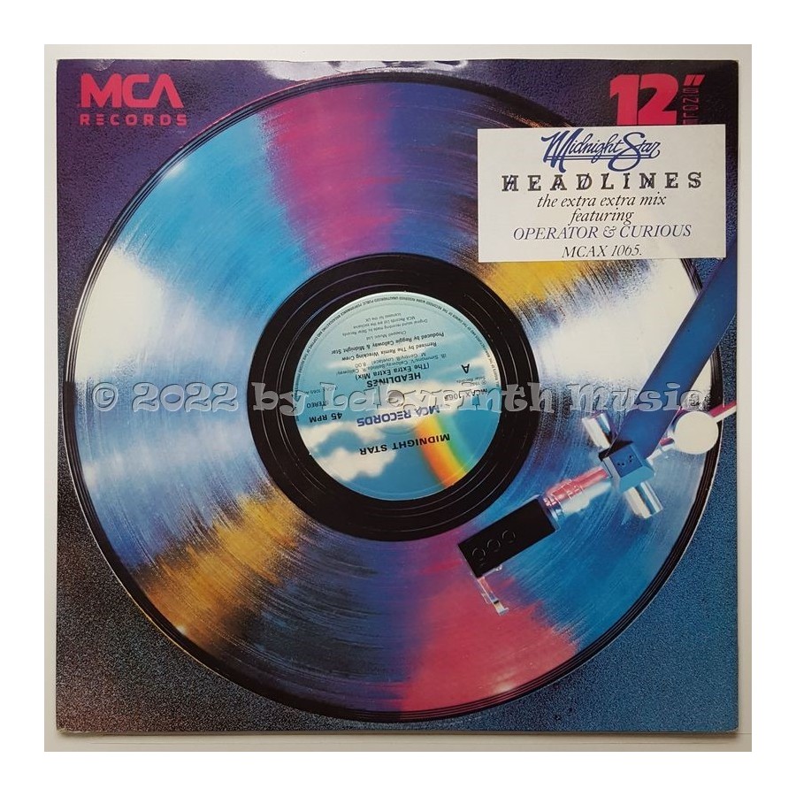 Midnight Star - Headlines • 12" Vinyl Maxi • EX - Labyrinth Music