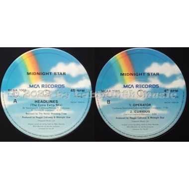 Midnight Star - Headlines • 12" Vinyl Maxi • EX - Labyrinth Music