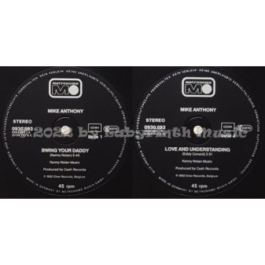 Mike Anthony - Swing Your Daddy • 12" Vinyl Maxi • EX - Labyrinth Music