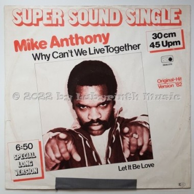 Mike Anthony - Why Can't We Live Together • 12" Vinyl Maxi - Labyrinth Music
