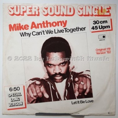 Mike Anthony - Why Can't We Live Together • 12" Vinyl Maxi - Labyrinth Music
