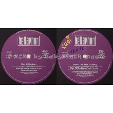 Mike Michaels Special Guest Bruce Hammond Earlam - Men At The Back • 12" Vinyl Maxi - Labyrinth Music