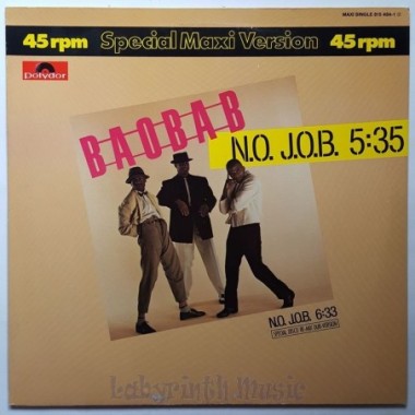 Baobab - N.o. J.o.b. • 12" Vinyl Maxi - Labyrinth Music