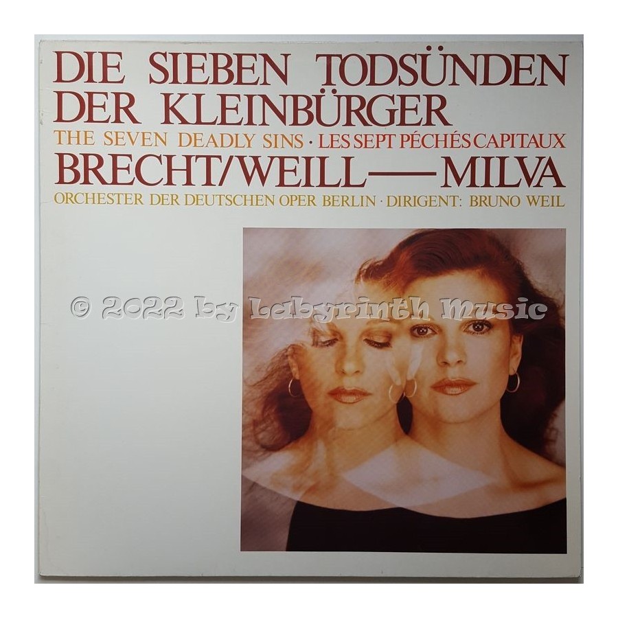 Milva - Die Sieben Todsünden Der Kleinbürger • 12" Vinyl LP • MINT - Labyrinth Music