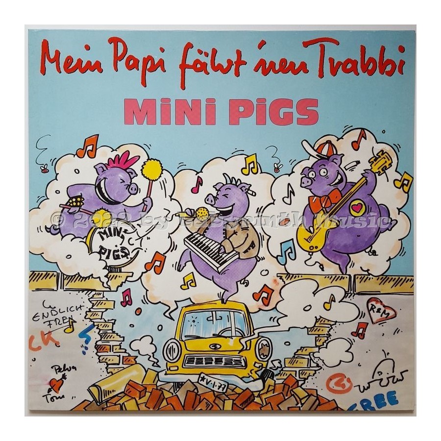 Mini Pigs - Mein Papi Fährt 'nen Trabbi • 12" Vinyl Maxi • MINT - Labyrinth Music