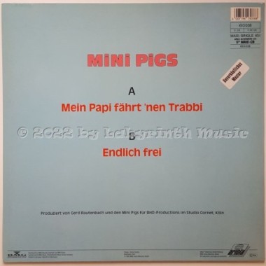 Mini Pigs - Mein Papi Fährt 'nen Trabbi • 12" Vinyl Maxi • MINT - Labyrinth Music