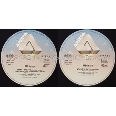 Ministry - Work For Love • 12" Vinyl Maxi • EX - Labyrinth Music