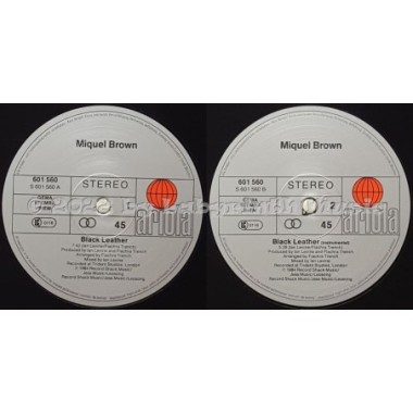 Miquel Brown - Black Leather • 12" Vinyl Maxi • MINT - Labyrinth Music