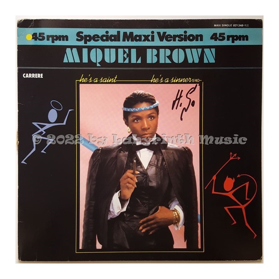 Miquel Brown - He's A Saint, He's A Sinner • 12" Vinyl Maxi • EX - Labyrinth Music