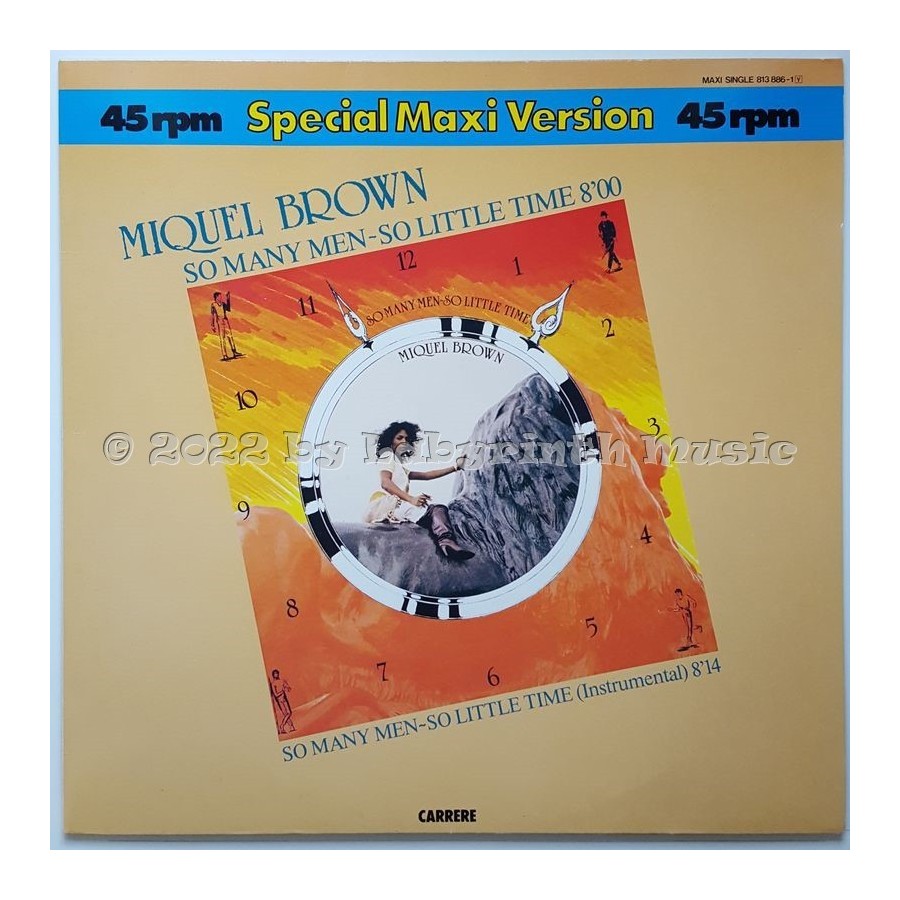 Miquel Brown - So Many Men - So Little Time • 12" Vinyl Maxi • NM - Labyrinth Music