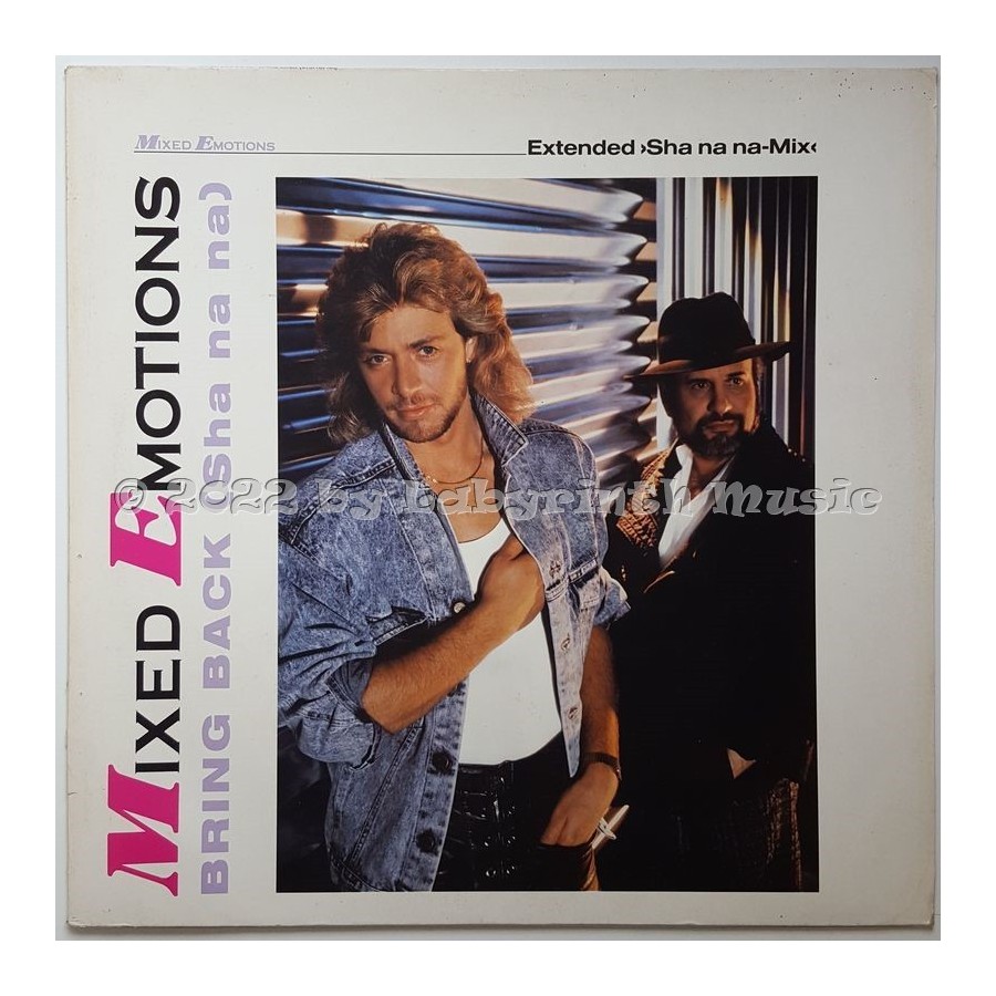 Mixed Emotions - Bring Back (Sha Na Na) • 12" Vinyl Maxi • EX - Labyrinth Music