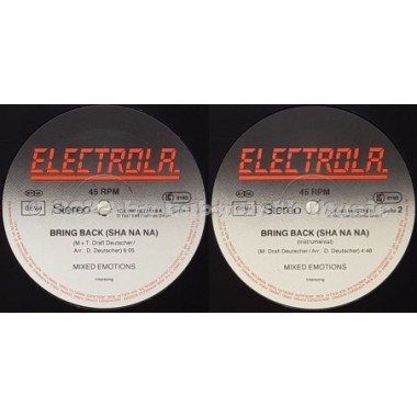 Mixed Emotions - Bring Back (Sha Na Na) • 12" Vinyl Maxi • EX - Labyrinth Music