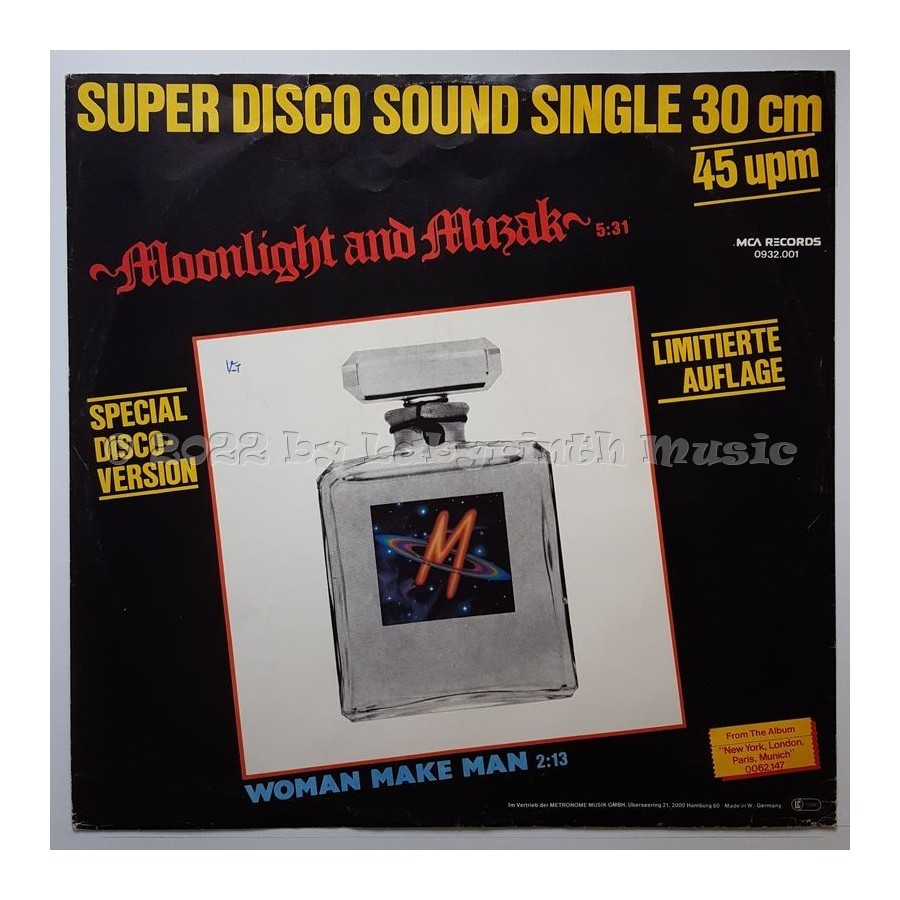 M - Moonlight And Muzak • 12" Vinyl Maxi - Labyrinth Music