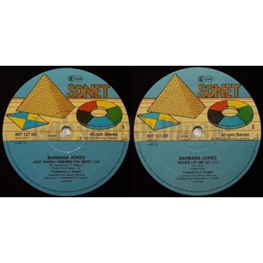 Barbara Jones - Just When I Needed You Most • 12" Vinyl Maxi - Labyrinth Music