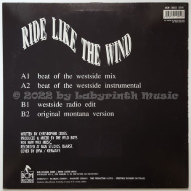 Montana Sextet Feat. Nadiyah - Ride Like The Wind • 12" Vinyl Maxi • EX - Labyrinth Music