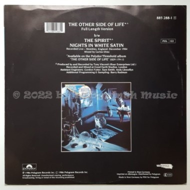 The Moody Blues - The Other Side Of Life • 12" Vinyl Maxi • EX - Labyrinth Music
