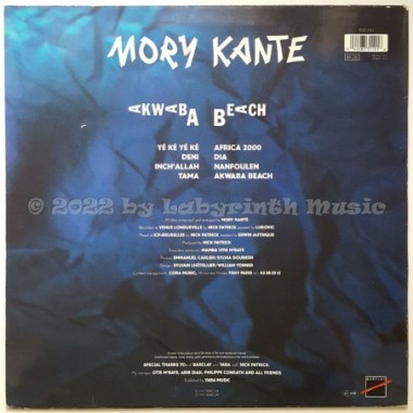Mory Kante - Akwaba Beach • 12" Vinyl LP - Labyrinth Music