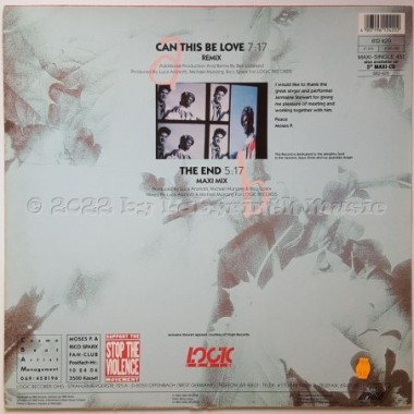 Moses P. - Can This Be Love • 12" Vinyl Maxi - Labyrinth Music