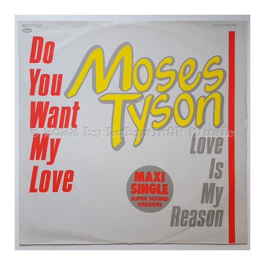 Moses Tyson - Do You Want My Love • 12" Vinyl Maxi - Labyrinth Music