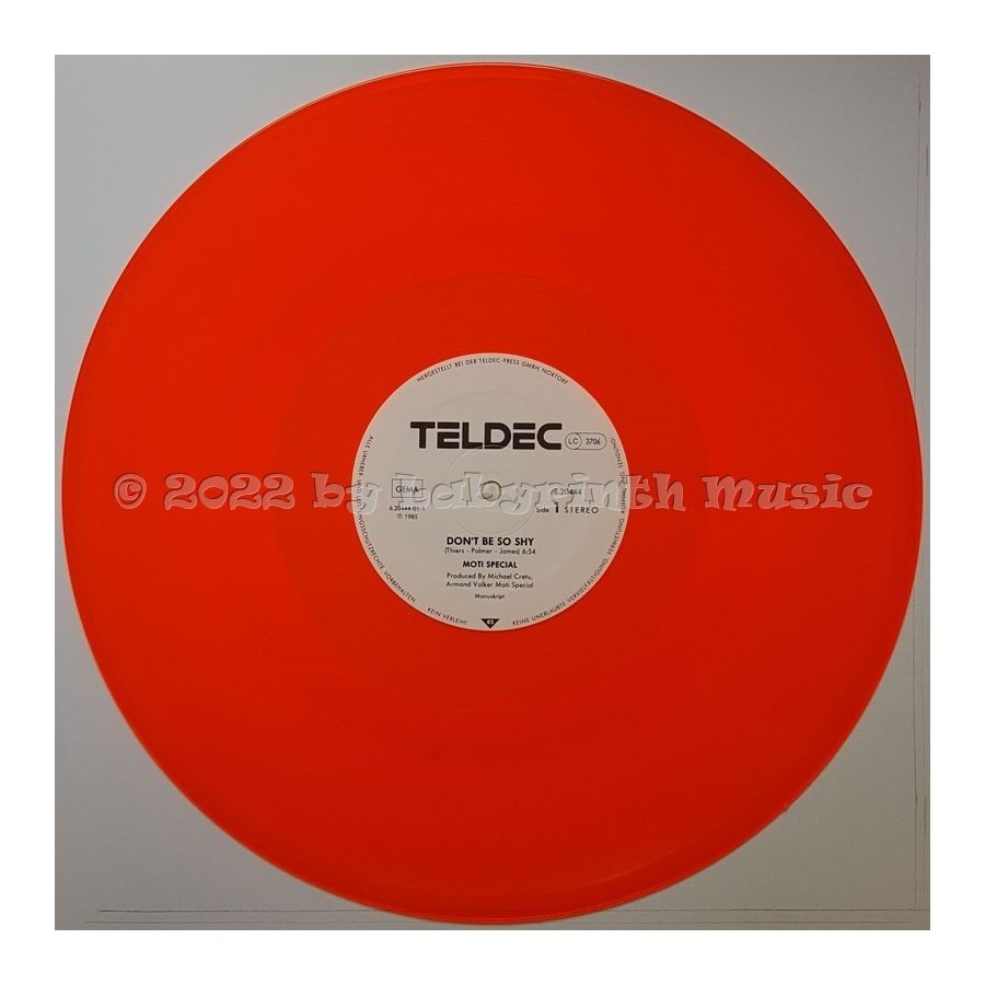 Moti Special - Don't Be So Shy • 12" Vinyl Maxi • EX - Labyrinth Music