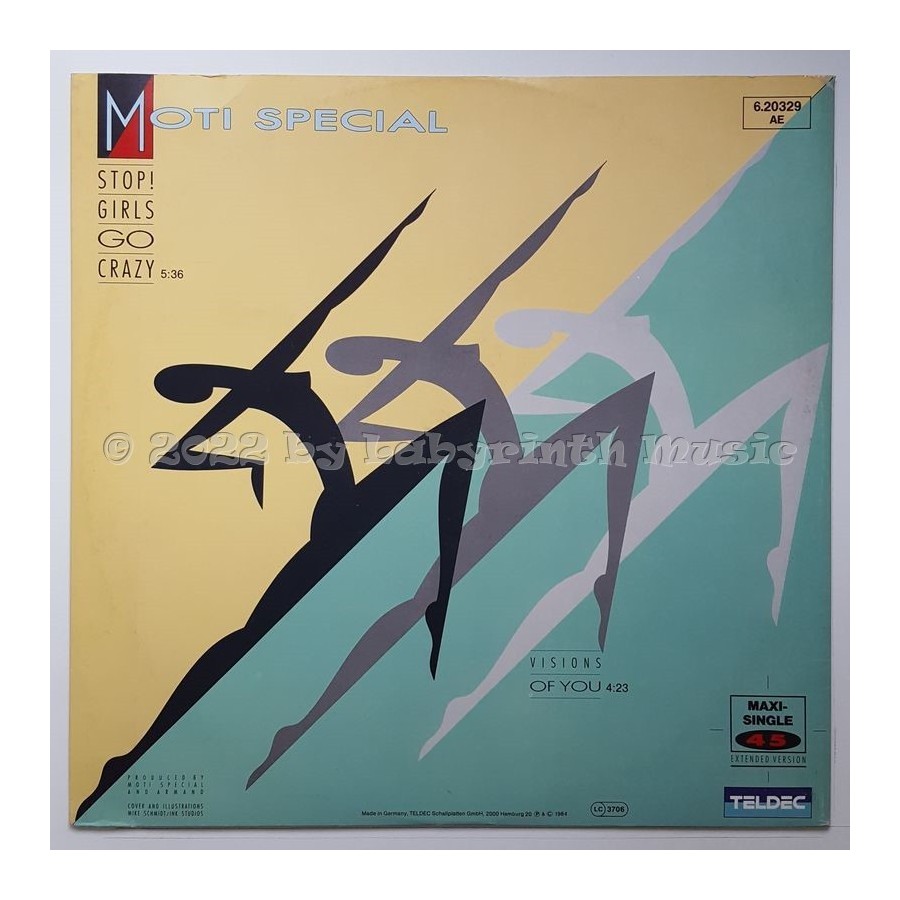 Moti Special - Stop! Girls Go Crazy • 12" Vinyl Maxi • NM - Labyrinth Music