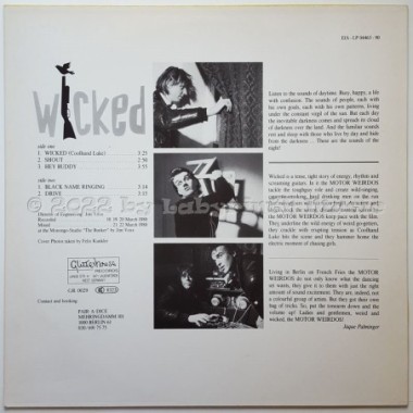 Motor Weirdos - Wicked • 12" Vinyl LP • MINT - Labyrinth Music