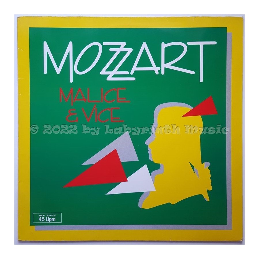 Mozzart - Malice & Vice • 12" Vinyl Maxi • EX - Labyrinth Music