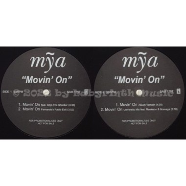 Mya - Movin' On • 12" Vinyl Maxi - Labyrinth Music