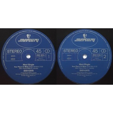 Bar-Kays - Your Place Or Mine • 12" Vinyl Maxi • EX - Labyrinth Music