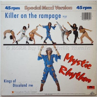 Mystic Rhythm - Killer On The Rampage • 12" Vinyl Maxi - Labyrinth Music