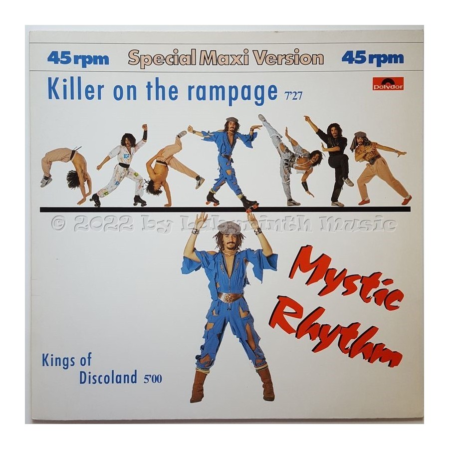 Mystic Rhythm - Killer On The Rampage • 12" Vinyl Maxi • MINT - Labyrinth Music